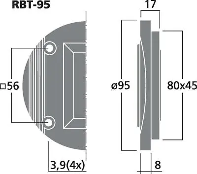 Kaufen MONACOR RBT-95 Bändchen-Hochtöner, 30 W, 8 Ω Components, Lautsprechertechnik,  • 56.90€