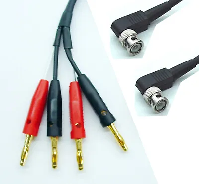 Kaufen Audio Test Kabel / Kabel,Winkel BNC Stecker Auf 4mm HQ Banane Stecker Gold 1m - • 37.21€