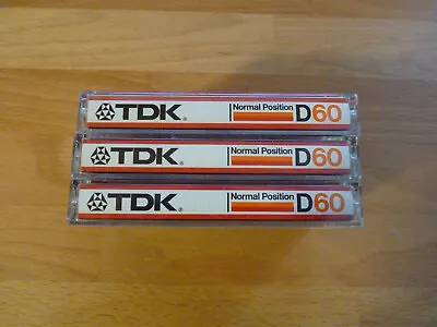 Kaufen TDK 60 Musik Kassetten MC 3 Stück • 15€