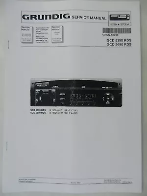 Kaufen SCD 5390 / 5690 RDS CAR Audio Radio Service Manual • 9.90€