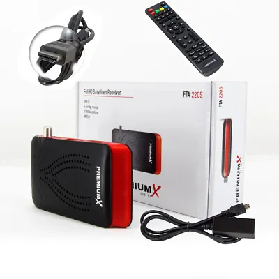 Kaufen PremiumX Mini FullHD FTA 220S Digital Satelliten Receiver SAT TV DVB-S2 HDMI USB • 23.90€