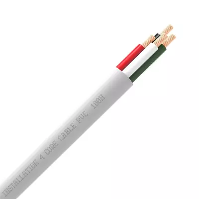 Kaufen QED Pro QX 16/4 PVC 4x1,55mm Speaker Cable White Custom Length • 3.30€