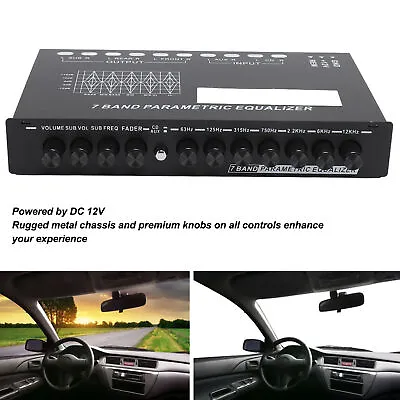 Kaufen 7-Band Sound Equalizer Einstellbarer CD AUX Eingang Wählen Sie Auto Verstärk HUI • 32.68€