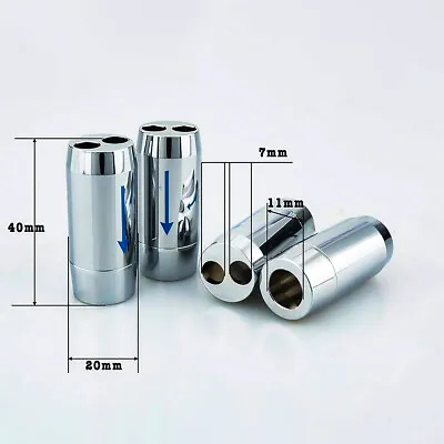 Kaufen 4Pcs Aluminium HiFi Lautsprecher Hosen Y Splitter Für RCA Bi-Wire Kabel DIY • 10.71€