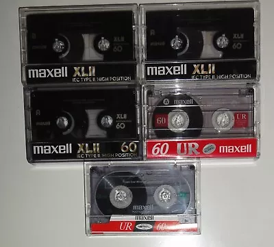 Kaufen Audio Cassetten Musik Kassetten Maxell XLII 60 IEC TYPE II  High Position U UR60 • 5.99€
