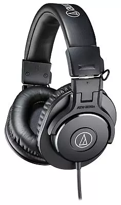 Kaufen Audio-Technica ATH-M30x Kopfhörer Komfort Faltbar Adapter Kabel Tasche Schwarz • 95.40€