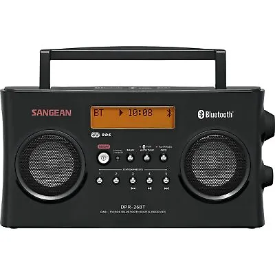 Kaufen  Radio DAB FM Bluetooth Digitalradio Akku UKW Lautsprecher RDS SANGEAN DPR-26 BT • 159€