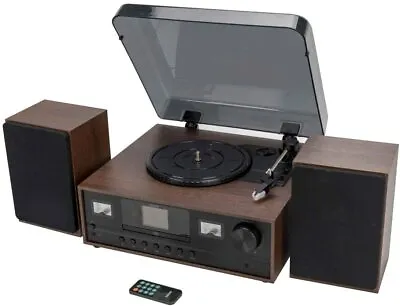 Kaufen Retro Stereoanlage Plattenspieler DAB+ CD AUX Bluethooth Denver MRD-52 Darkwood • 84.55€