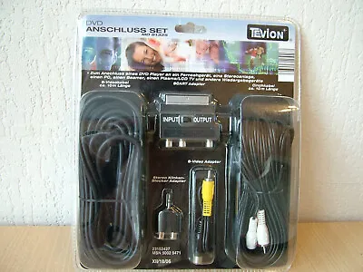 Kaufen TEVION DVD Audio -Video Anschluss Set, MD 81325 S-Video, Scart Cinch • 9€