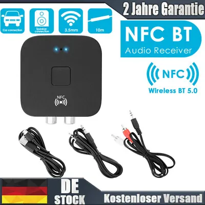 Kaufen Bluetooth 5.0 Empfänger NFC Adapter Wireless 3,5 Mm Klinke AUX 2RCA Audio Stereo • 13.95€