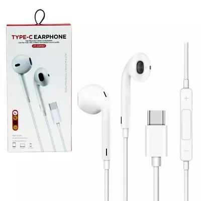 Kaufen Typ-C USB C Kopfhörer In-Ear Geräuschunterdrückung High Bass Ohrhörer Eingebautes Mikrofon • 5.75€
