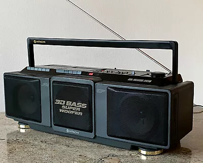 Kaufen Hitachi TRK-3D50E Stereo Radio Kassettenrekorder 3D Bass Ghettoblaster Bombox • 99€