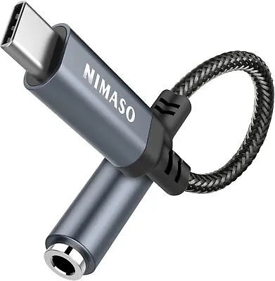 Kaufen Nimaso USB C Zu 3.5mm Klinke,USB C Aux Adapter Kopfhörer Jack Audio Grau  • 13.02€