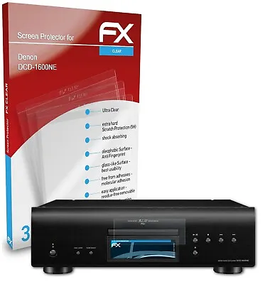Kaufen AtFoliX 3x Displayschutzfolie Für Denon DCD-1600NE Schutzfolie Klar Folie • 7.89€