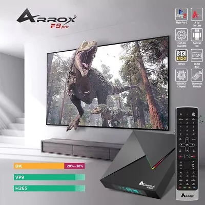 Kaufen ArroX F9 PRO *LED-Receiver* 8K 30FPS, 4K 60FPS Android 9.0 Dual Wifi Streaming B • 169€