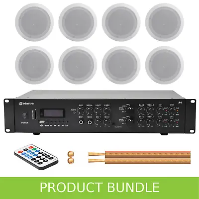 Kaufen Inta Audio 2-Zonen Heim/Büro Musiksystem Mit 8 Deckenlautsprechern • 568.06€