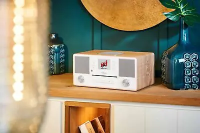 Kaufen Block Audio Aurora All In One Gerät Streaming Radio Bluetooth CD Player Walnuss • 499€