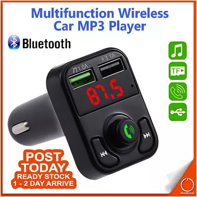 Kaufen Bluetooth FM Transmitter Auto Kfz Radio Adapter Dual USB Ladegerät Handy Tablet • 4.05€