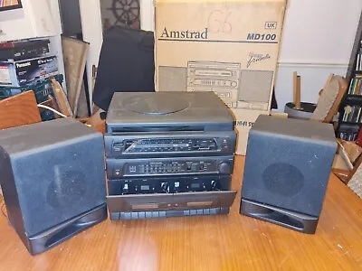Kaufen Seltene 1980er Amstrad Md 100 Hifi Sysyem & Lautsprecher Mit Ovp • 135.81€