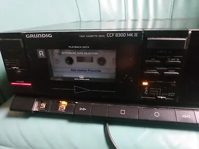 Kaufen Grundig Twin Cassette Deck CCF 8300 MK II | Doppeltapedeck Stereo • 29€