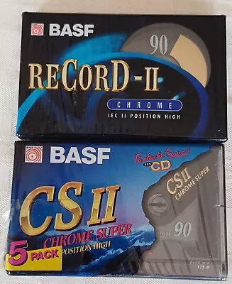 Kaufen MC Kassette BASF CSII Chrome Super II 90  Und BASF Record II            OVP • 14.99€