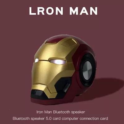 Kaufen Mini Bluetooth Lautsprecher Mit LED Licht Iron Man Lautsprecher Als Geschenk UK • 18.98€