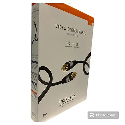 Kaufen Inakustik Star Video Digitalkabel Cinch Kabel Vergoldet Koax RCA Sub 5m • 12.49€