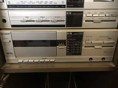 Kaufen Sharp RT-116H(S) Stereo Cassette Deck MC Kassetten Spieler Vintage Hifi Hi-Fi • 99.90€