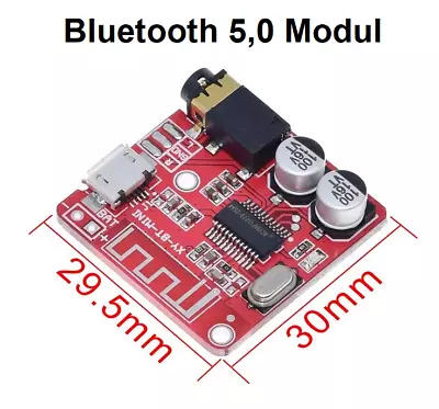 Kaufen MP3 Bluetooth 5.0 Audio Verstärker Regler Receiver Board Stereo Modul Mini • 5.50€