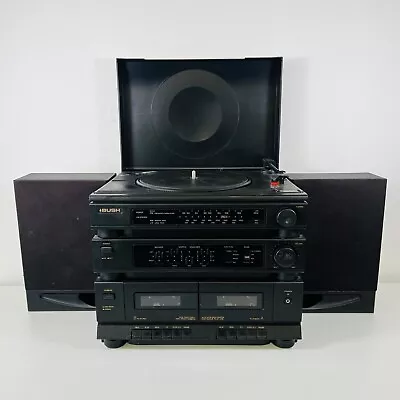 Kaufen Vintage Bush MS768 Twin Deck Stereo Midi System Schallplatte Kassette Und Lautsprecher • 58.04€