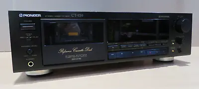 Kaufen Pioneer CT-939 3-Head Stereo Kassetten Tapedeck Schwarz 80s Hifi / Defekt • 151€