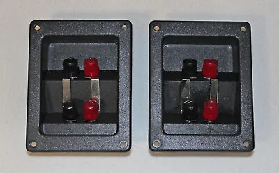 Kaufen 2x Lautsprecherteminals Lautsprecher Anschlußterminal Bi-wireing Schwarz Neu • 5.90€
