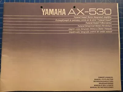 Kaufen YAMAHA AX-530 Natural Sound Integrated Amplifier Owner's Manual H6540 • 9.95€