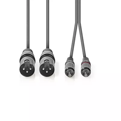Kaufen 1,5m XLR-Audio Kabel Stecker Auf Cinch Männlich Male Adapter PA Studio Bühne  • 15.99€