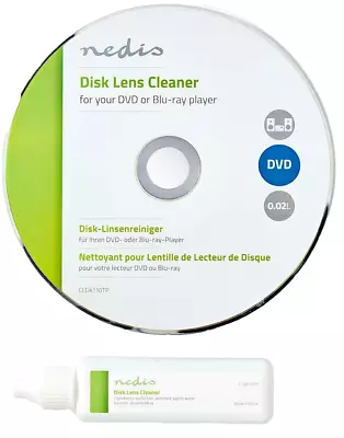 Kaufen Reinigungsdisk CD Linsenreiniger Blu-ray CD-Player DVD Spieler Nedis 50 Stück • 159€