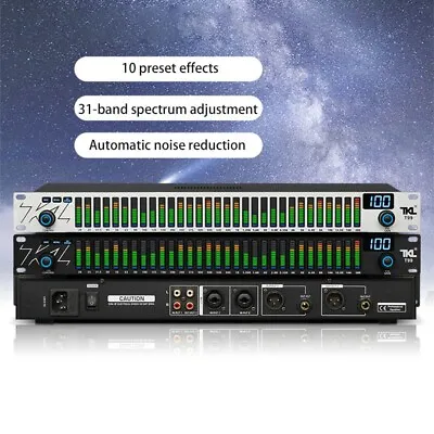 Kaufen TKL T99 Black Panel Digital Equalizer Spectrum Display For KTV Stage Performance • 199.19€