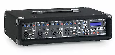 Kaufen 4-Kanal DJ PA Power Mischer Misch Verstärker Mixer USB SD MP3 Player Effektgerät • 147.50€