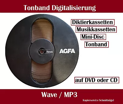 Kaufen Tonband, Mini-Disc, Musikkassetten Digitalisieren, überspielen Auf CD Oder DVD • 5€
