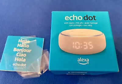 Kaufen Amazon Echo Dot 3 Mit Uhr , Smart Lautsprecher - Weiß *Top* Zustand • 33€