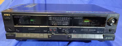 Kaufen AIWA AD-WX 707 Doppel Kassettendeck / Stereo Tape Deck Schwarz • 29.99€