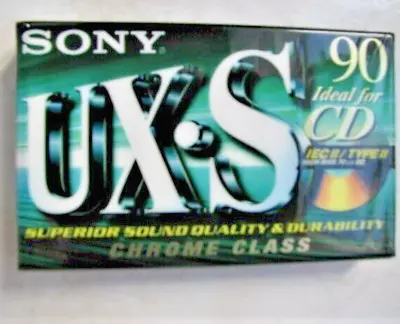 Kaufen Musikkassette SONY Type UX-S, 90 Min. High Performance, NEU Und  Ungeöffnet • 7.80€