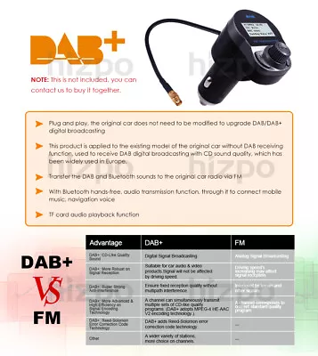 Kaufen DAB+Box Adapter Digital Radio Antenna Tuner USB Powered For WINCE Car Radio FM • 46.41€