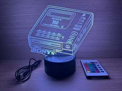 Kaufen RGB-LED-Lampenlogo Sony Walkman Mini Disc Hi MD Minidisc Mz-1 Hq Mz-nh Nh1 B • 24.90€