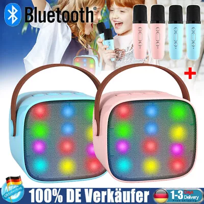 Kaufen Bluetooth Karaoke Anlage Maschine System W/2Mikrofonen Musikset KTV Lautsprecher • 22.99€