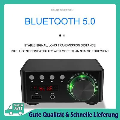 Kaufen HiFi Mini Bluetooth 5.0 Digital Power Sound Verstärker Stereo Audio Receiver • 32.39€