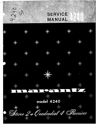 Kaufen Service Manual-Anleitung Für Marantz 4240  • 13€