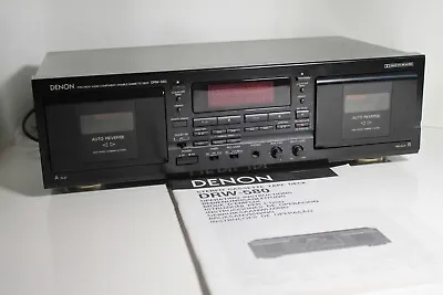 Kaufen Denon DRW-580 Cassette Tape Deck  Doppel Kassettendeck  Mit Original Anleitung  • 79.99€