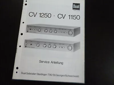 Kaufen Original Service Manual Schaltplan Dual CV1250 -CV1150 • 11.90€