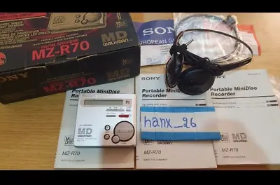Kaufen Sony MZ-R70 MD Walkman Md MiniDisc Digital Recorder Player Plus  Sony Headphones • 163.03€