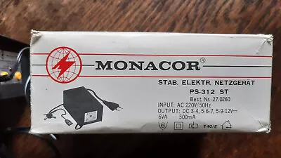 Kaufen Bastelobjekt: Monacor Netzgerät PS-312 ST, 3-4, 5-6-7, 5-9-12 V DC, 500 MA • 1€